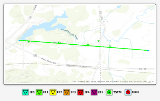 National Weather Service: ‘Short-lived’ tornado reported Friday near Palmyra 