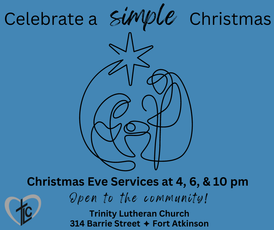 Paid advertisement: Trinity Lutheran Church celebrates ‘simple Christmas’ 