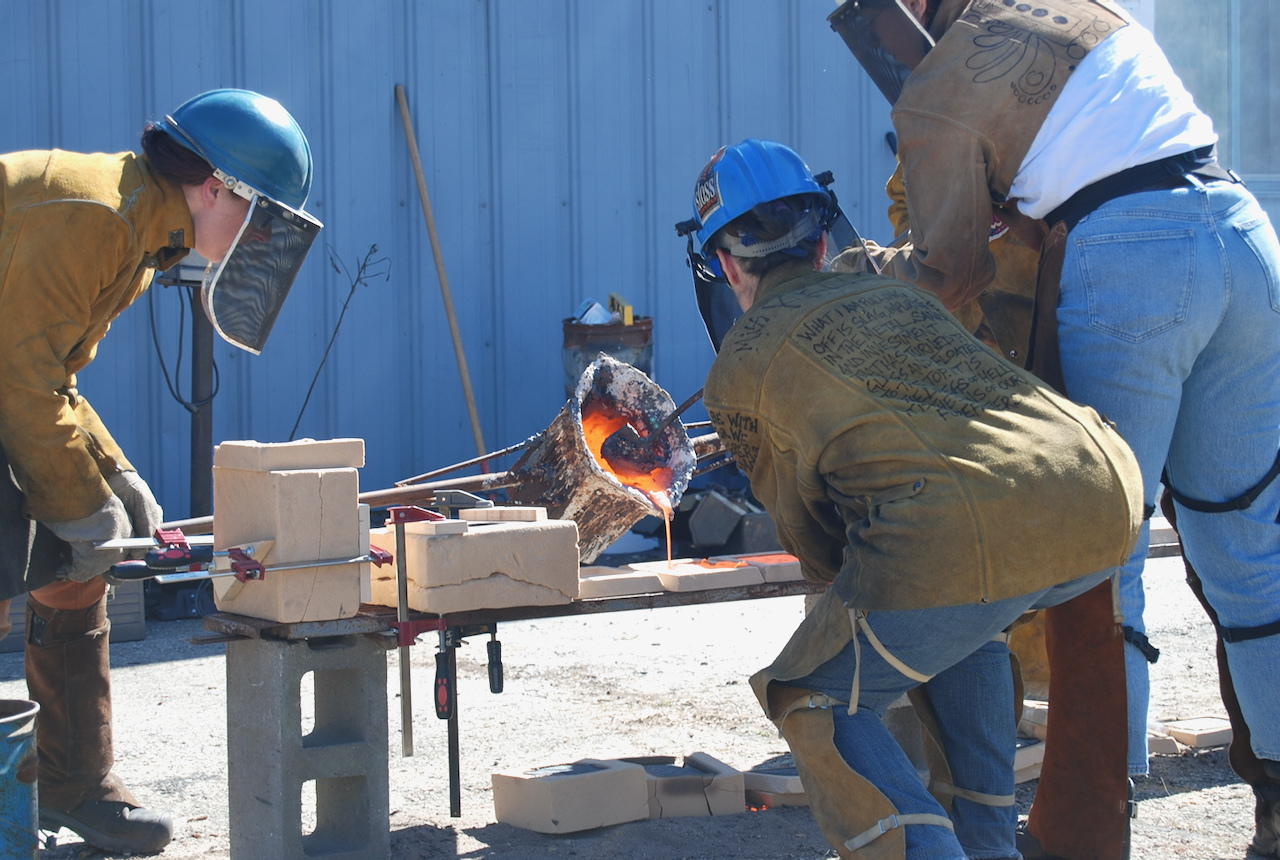 Pulling the plug at the seventh annual Wisconsin Makers iron pour